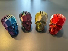 3D Skull Guitar Pick Holder Geometric Display Gift Multi COLORS Holds 7 Picks