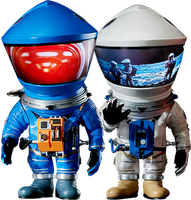 Stanley Kubrick 2001 A Space Odyssey Discovery Astronaut Blau & Grey Sideshow