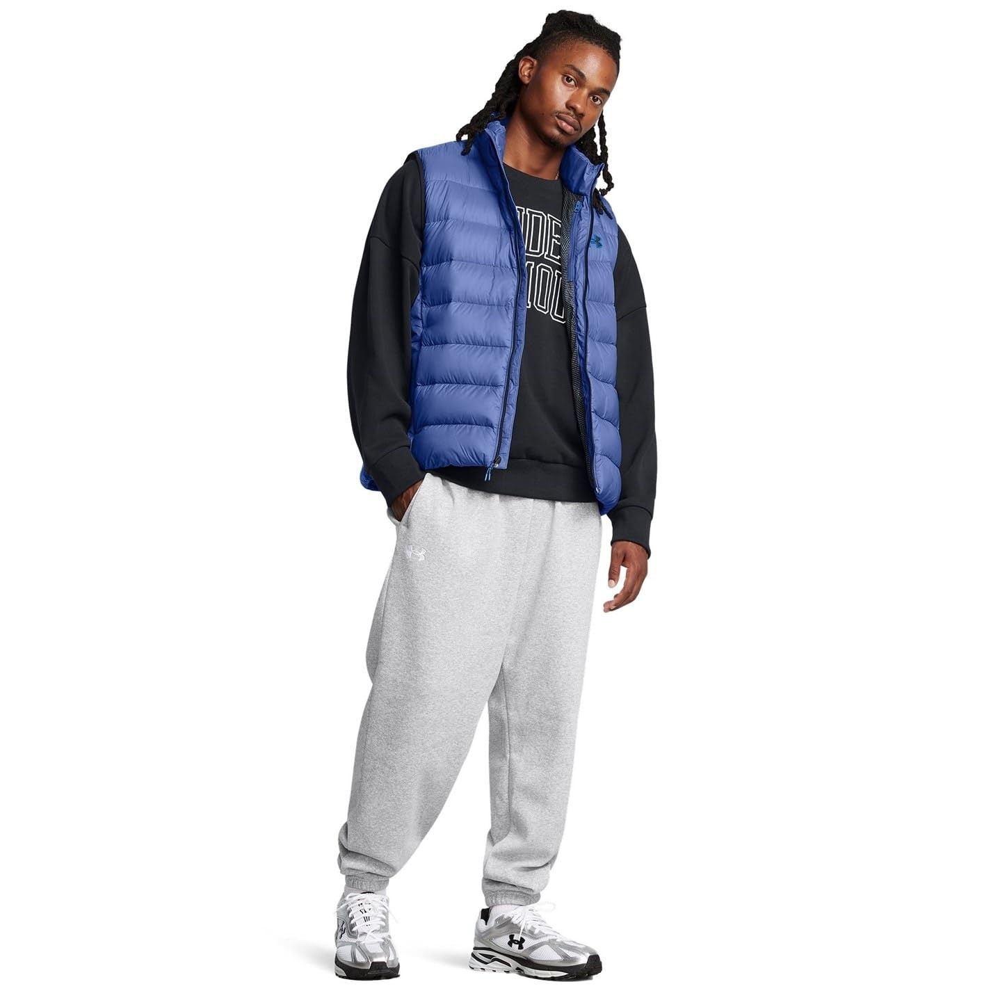 Under Armour 1385838-432-SM: UA Men's Legend Down Vest -SIZE: Small, Tech Blue thumbnail 4