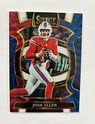 JOSH ALLEN 2025 Panini Select Bills STAR QB Concourse Tri-Color Prizm #167/399