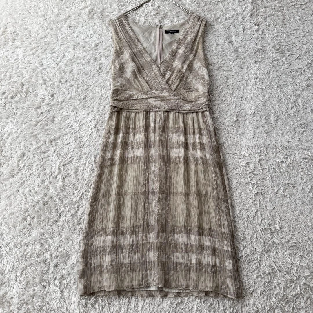 Abito Burberry London al ginocchio quadri beige cotone 38 M (US:S) 045500d