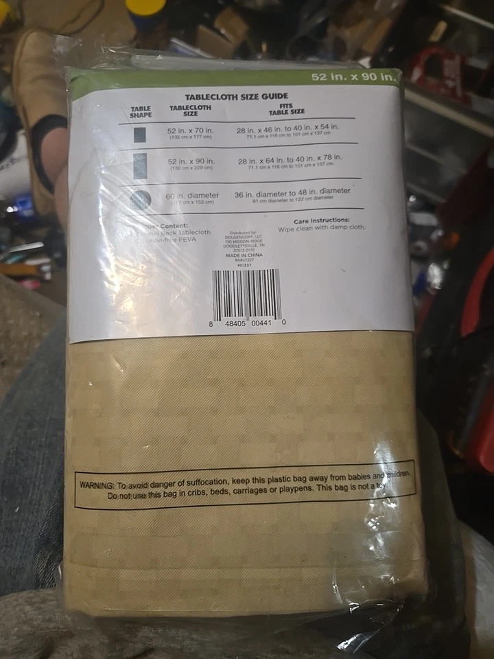 Trueliving Vinyl TableCloth With Flannel Back - Image 2 of 3