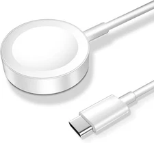 xiwxi Magnetic Smart Watch Charger with USB-C Cable 1M White