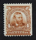 CKStamps: US Stamps Collection Scott#303 4c Grant Mint LH OG