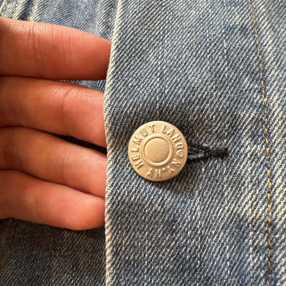 Helmut Lang Men's Archive Vintage Dark Wash 2-Pocket Denim Jacket Size 50M - Image 2 of 4