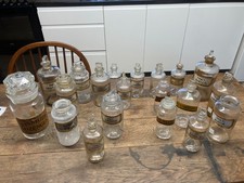 Apothecary Glass Bottles Set Of 20 Medicine Chemist Antique Vintage Glass Jars