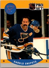 1990-91 Pro Set #527 Harold Snepsts St. Louis Blues