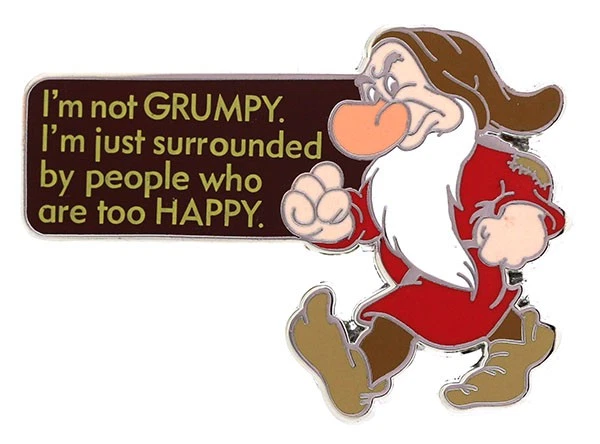 2014 Disney I'm not Grumpy Pin