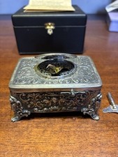 German Sterling Silver Singing Bird Box Automaton MMM Griesbaum Model 222P Paper