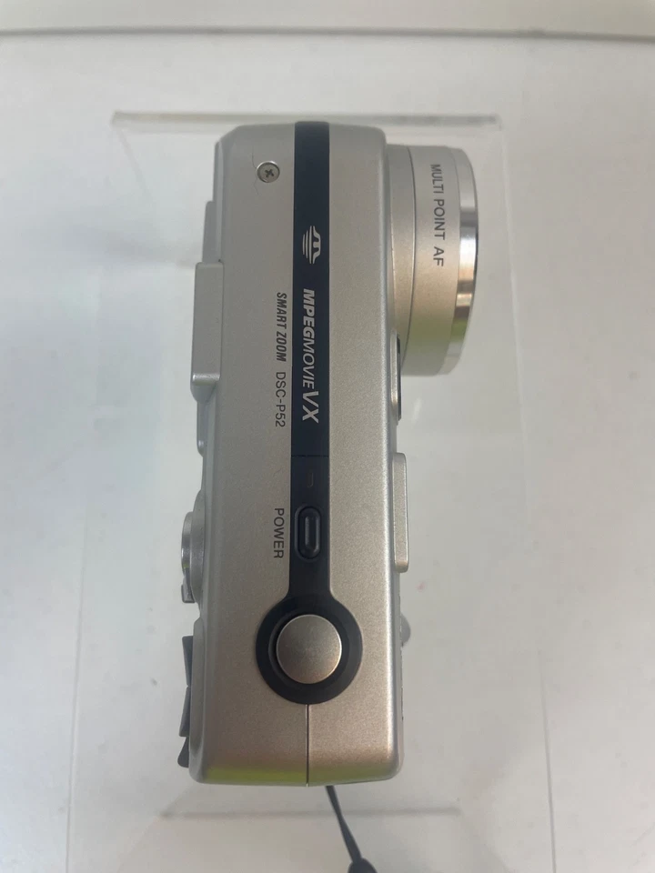 Sony Digital Camera Cybershot DSC-P52 3.2MP Silver Tested Working NO BATTERIES - Image 4 of 4