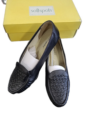 Softspots Women's Constance Black Leather Loafers Super Soft Comfortable Shoes