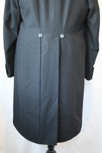 Vtg 1940's morning tails 3 pce suit & braces working cuffs 42 W 38 L 30 revival - Picture 15 of 24