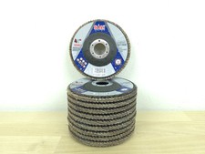 Lot Of 10 Zirconia Flap Disc Sanding Grinding Wheel 4-1/2 x 7/8" 120 Grit ZA120