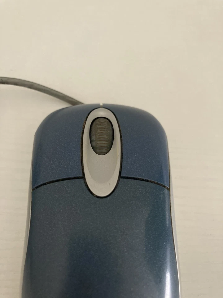 Microsoft Optical Mouse Blue USB And PS/2 Compatible X08 72983 - TESTED WORKS - Image 3 of 4