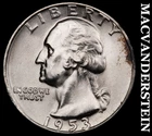 1953-D Silver Washington Quarter - Choice Gem Brilliant Unc  Lustrous  #i7632
