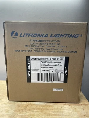 Lithonia Lighting LED Canopy Luminaire Ceiling Light CNY ALO SWW2 UVOLT 2-pack