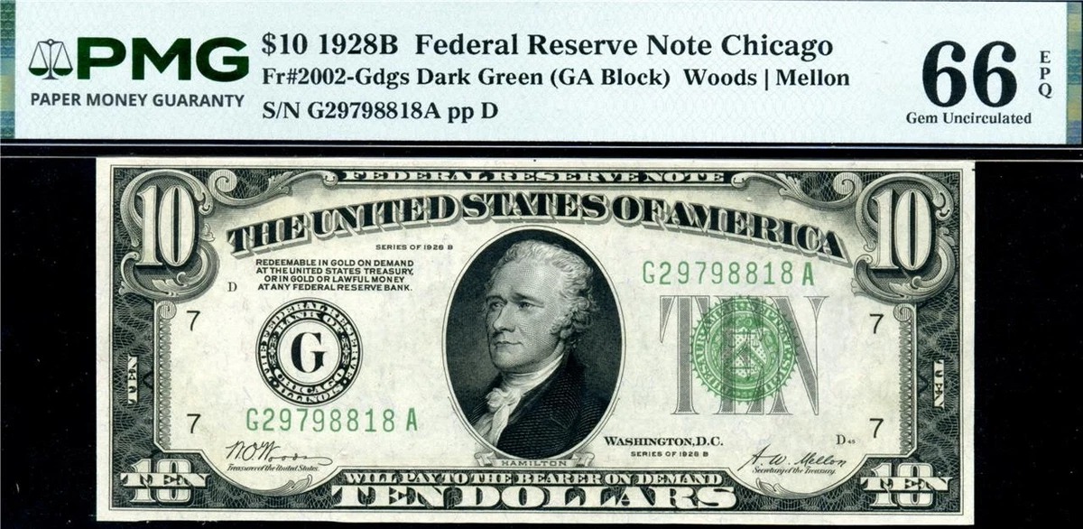 Uncirculated $10 2002 US Small Size Paper Money Notes for sale | eBay