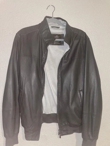 Mandelli Bergdorf Goodman Leather Coat - product listing photo