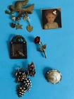 Lot of Vintage Costume Jewelry Brooches Pins Unique Items