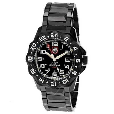 Luminox F-117 Nighthawk GMT Gunmetal Diver Quartz MILITARY Men's Watch XA.6422 - Image 1 of 4