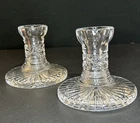 Waterford 3.5” Cut Crystal Candlesticks Vintage Set Of 2
