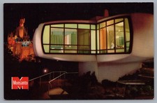 Disneyland Monsanto Home of Future Night Vintage California Postcard