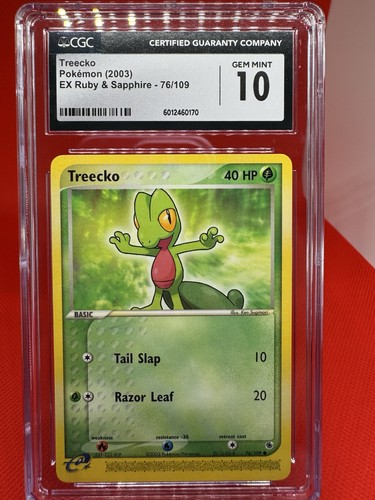 Treecko graded CGC 10 for sale on eBay