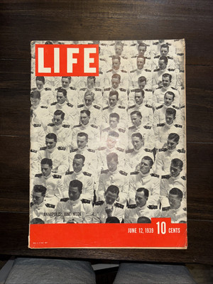 Life Magazine June 12 1939 US Naval Academy Annapolis Graduation Albert Einstein