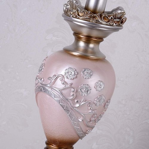 Vintage Pink Table Lamp Victorian Style with Button Switch Decorative Desk La... - Picture 5 of 6