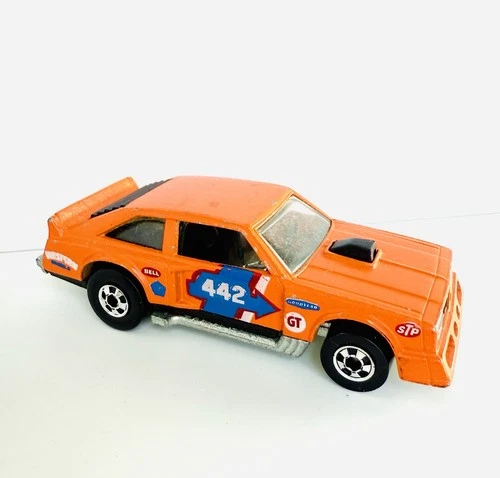 Hot Wheels Blackwall 1978 Flat Out 442 Orange Oldsmobile Stock Car Vintage