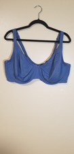 Lane Bryant Cacique Womens Bra 44F Covered Unlined Full Coverage Blue