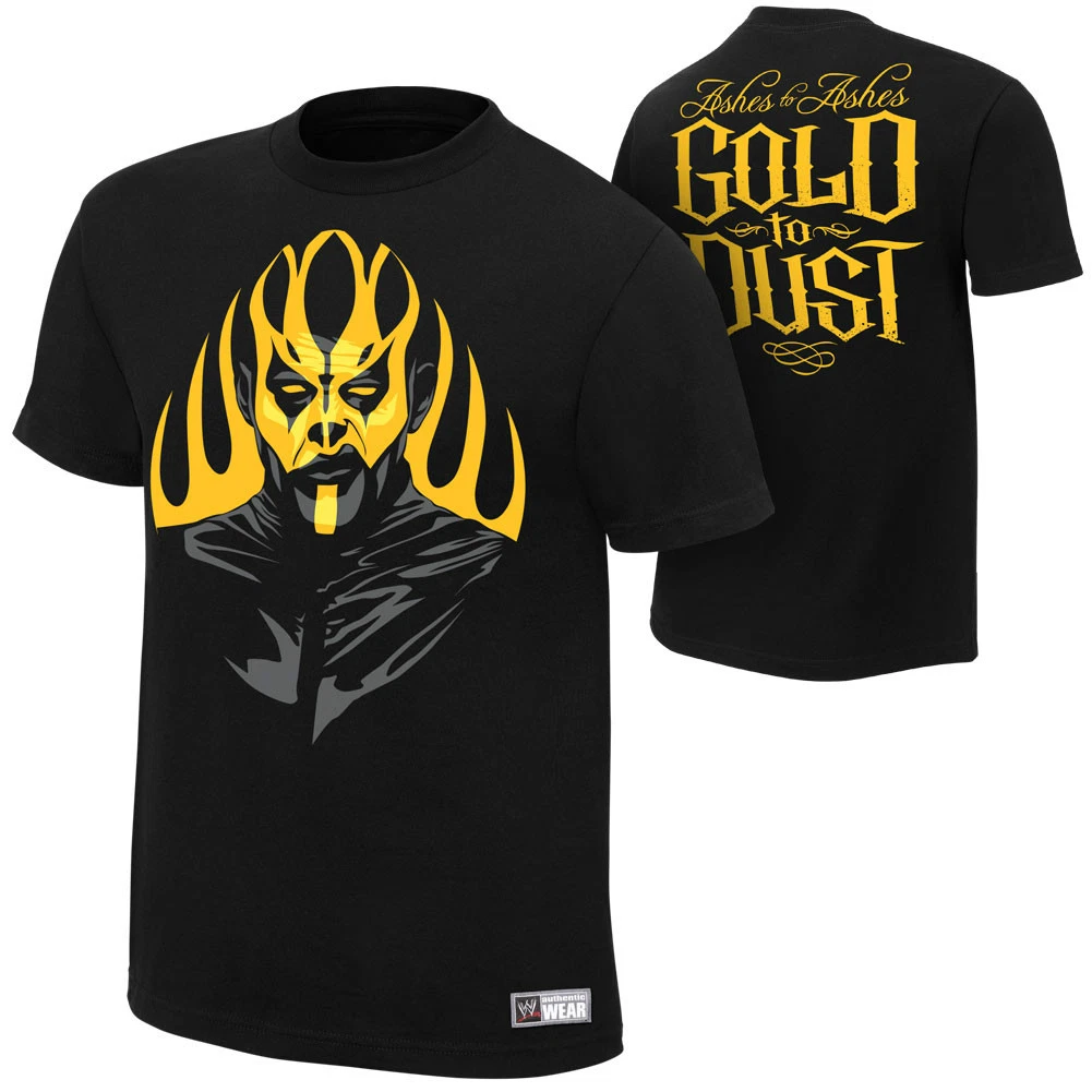WWE AUTHENTIC Goldust Ashes to Ashes Gold to Dust WWE Black T