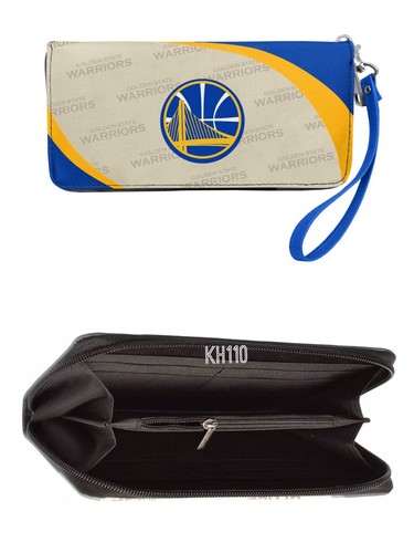 Golden State Warriors NBA Curve Zip Organizer Ladies Wallet - Picture 4 of 4