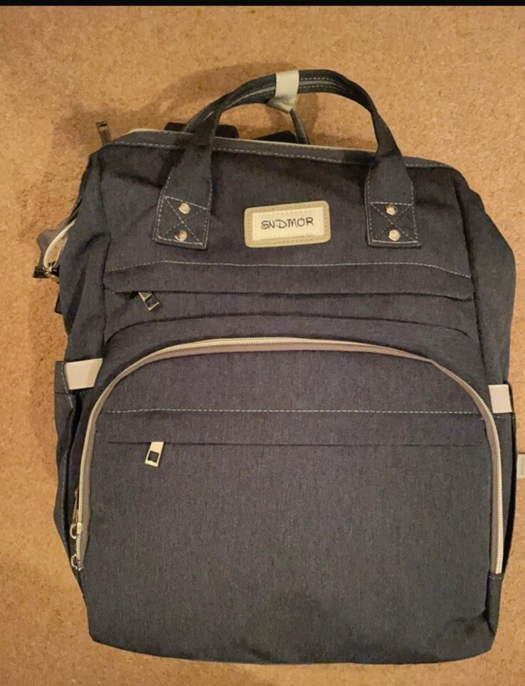 Baby Changing Backpack Bag - Grey