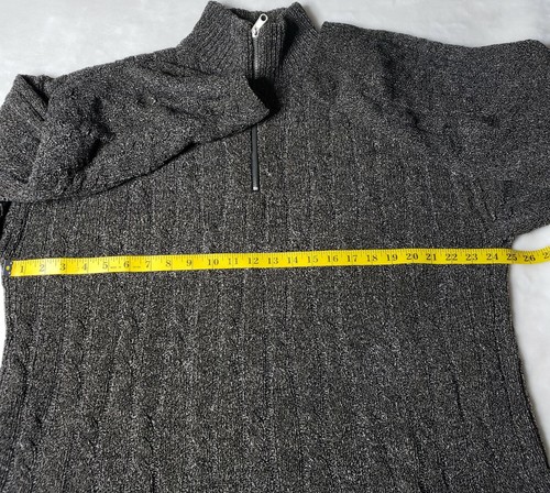 Vintage Cousin Johnny Men's Sweater Quarter Zip Size Large Made In USA - Picture 7 of 9