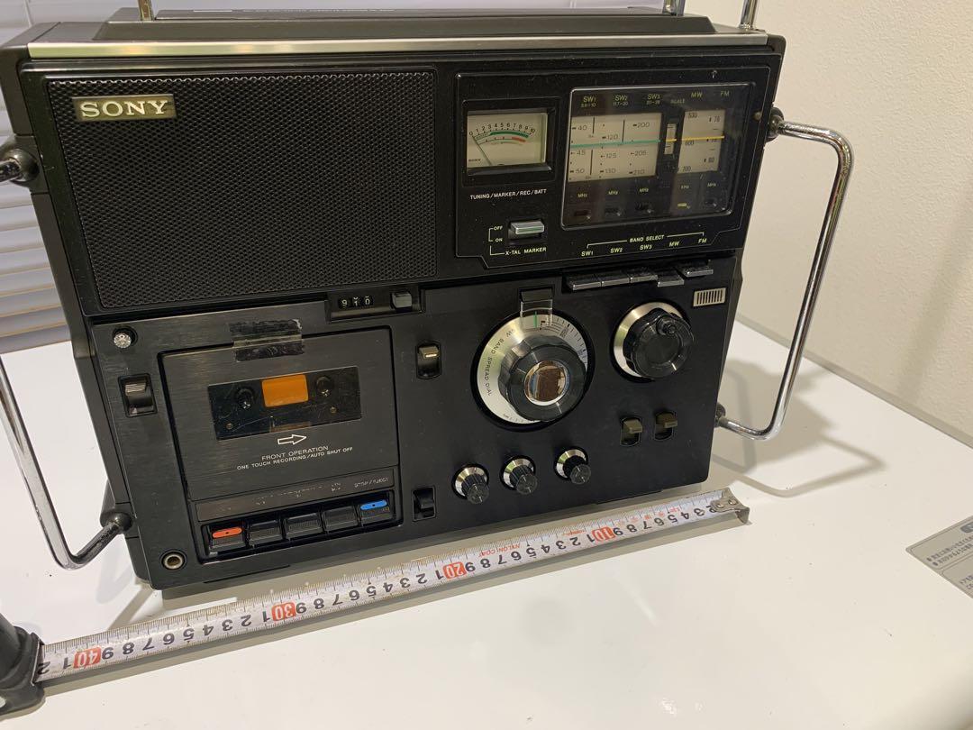 Sony CF-5950 Skysensor Monaural 5 band Radio Cassette recoder Very Good