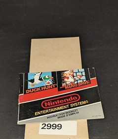 Duck Hunt and Super Mario Bros - Nintendo NES- Manual Only **NO GAME!