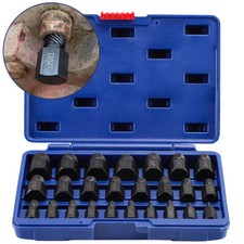 25Pcs Screw Extractor Set Hex Head Multi-Spline Easy Out Bolt Extractor Set NEW