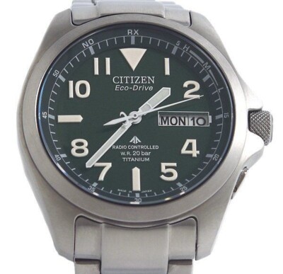 Citizen Promaster Land PMD56-2951 Eco-Drive Radio Watch Tested Japan Used  F/S