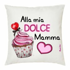 cuscino 40x40 scritta alla mia dolce mamma festa della mamma regalo compleanno
