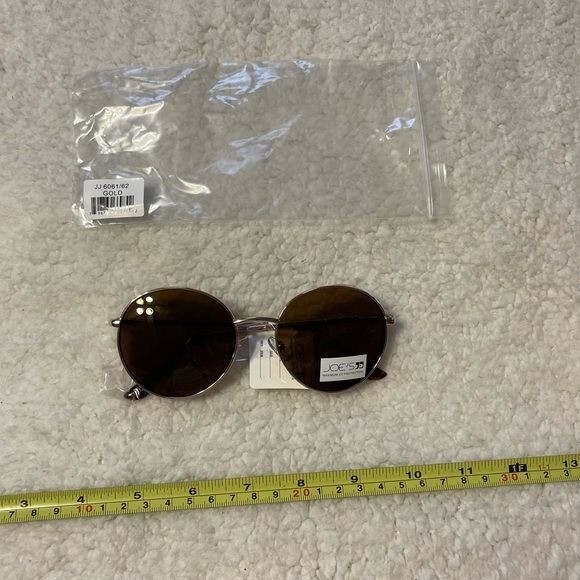 NWT Joe’s Jeans Gold Round Aviator Sunglasses JOE main image 4