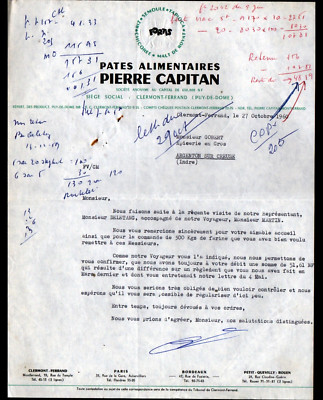 CLERMONT-FERRAND (63) FOOD PASTA FACTORY ''Pierre CAPITAN'' in 1960