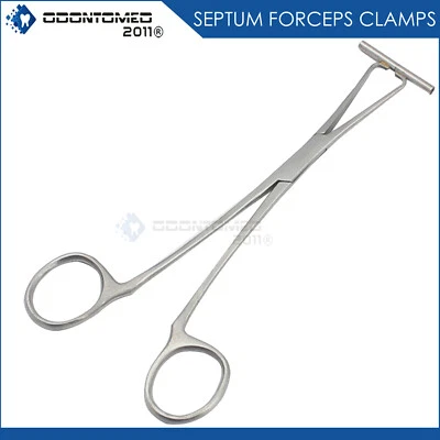 ODM Septum Clamp Forceps 6" Eyebrow Ear Nose Lip Tongue Nipple Body Piercing Tools