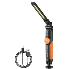 EverBrite LED Rechargeable Work Light Magnetic 800 Lumen COB Foldable Flashlight