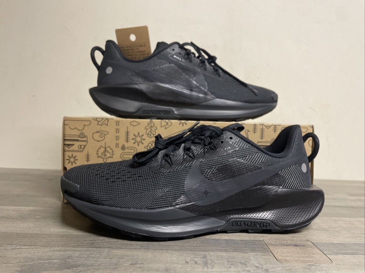 Nike ReactX Pegasus Trail 5 Triple Black Running Shoes DV3864-002