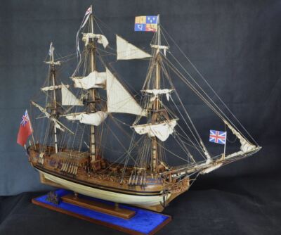 HMY Royal Caroline Scale 1/30 54.7'' Sail and Rigging Upgrade Wood Model Ship Kit