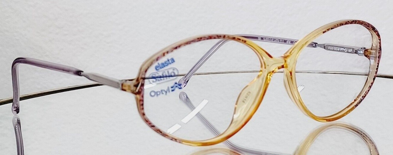 Lunettes Vintage Safilo 1410 - Monture Or Cuivre Ovale - Métal - Neuf Sans étiquette - Fabriqué En Allemagne