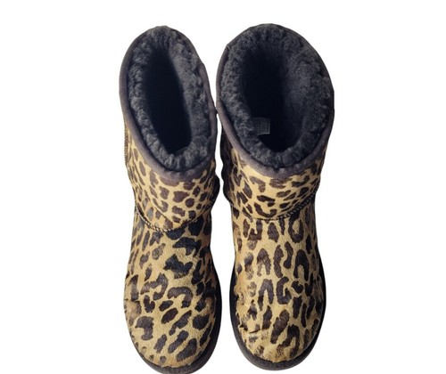 ugg boots with leopard print inside