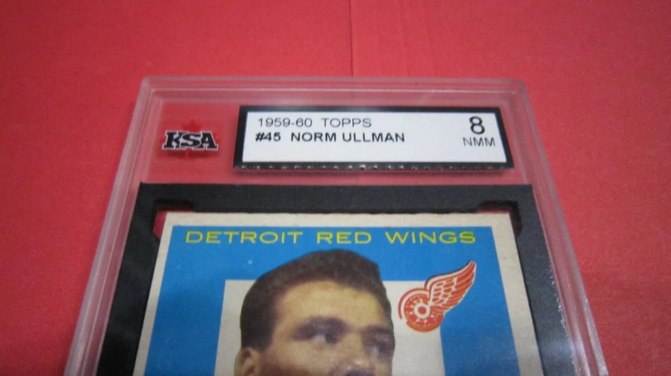 1959-60 Topps Norm Ullman #45 KSA 8 NM-MT Detroit Red Wings HOF *SHARP* ! - Image 2 of 4