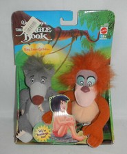 Jungle Book King Louie  Baloo Plush Walt Disney Bean Bag Toys Mattel 82639